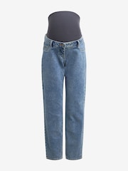 Mittelblau - Mom Fit-Jeans, Umstandsmode - Bild 4 von 6