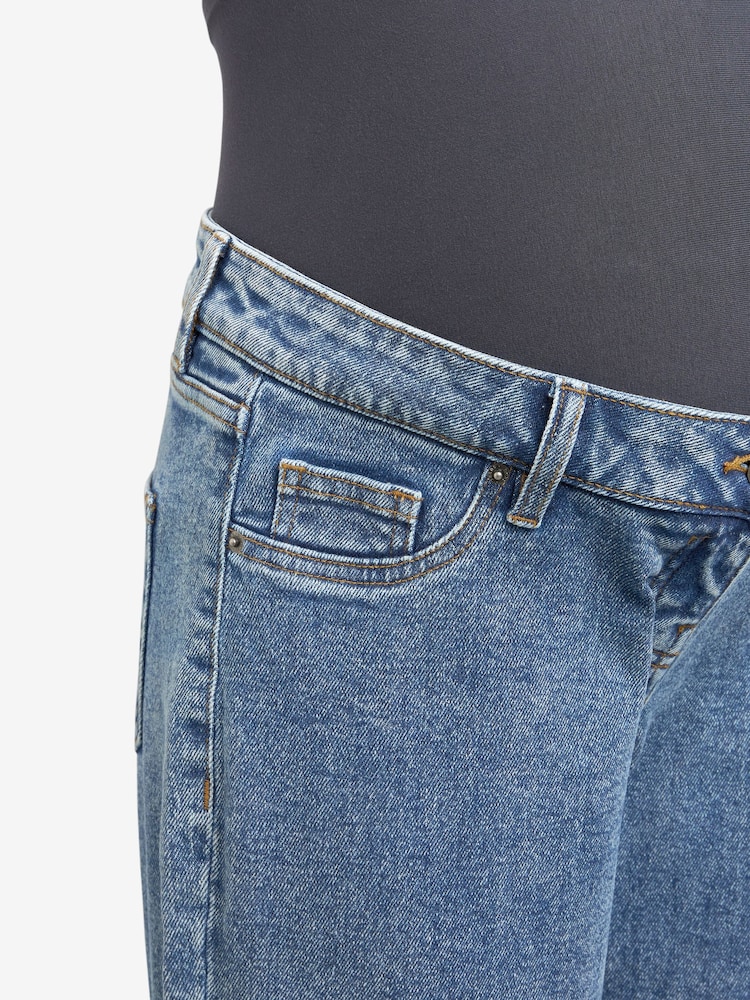 Mittelblau - Mom Fit-Jeans, Umstandsmode - Bild 6 von 6