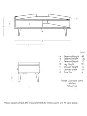 Swoon Light Brown Fresco TV Unit - Image 6 of 6
