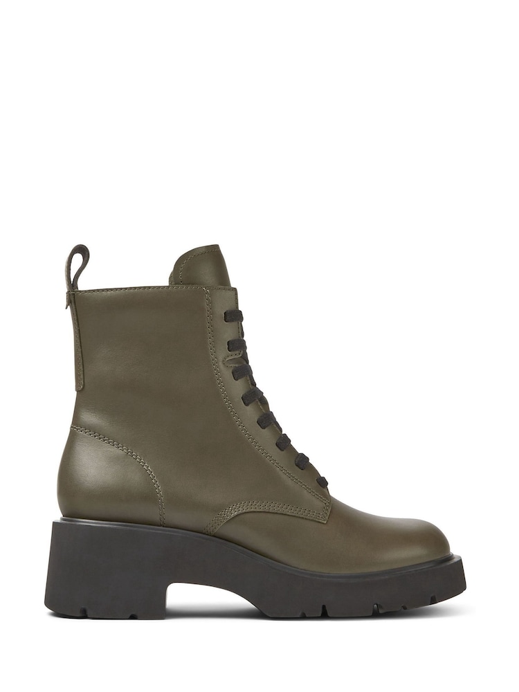 Camper Women Green Lace-Up Booties - Image 2 of 4