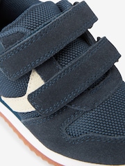 Navy Standard Fit (F) Double Strap Trainers - Image 4 of 5