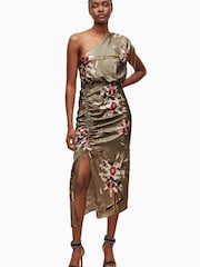 AllSaints Laura Green Dorda Dress - Image 1 of 6