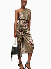 AllSaints Laura Green Dorda Dress - Image 3 of 6