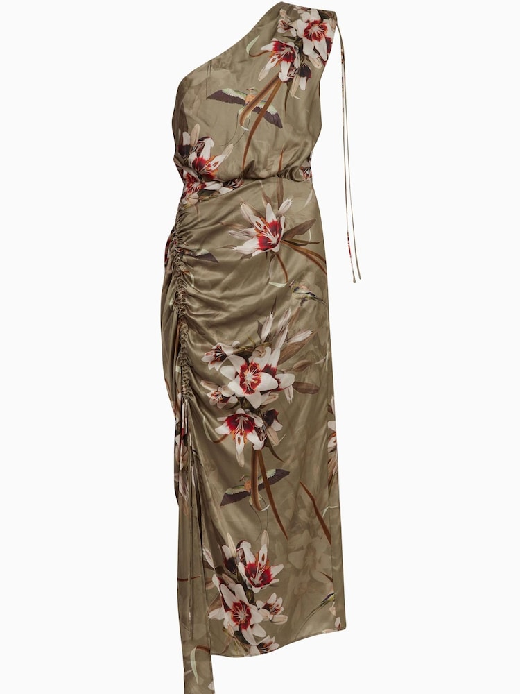 AllSaints Laura Green Dorda Dress - Image 6 of 6