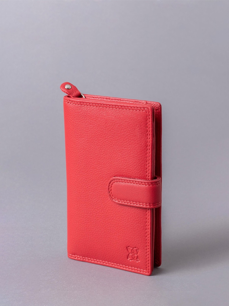 Lakeland Leather Red Medium Tab Purse - Image 1 of 5