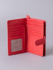 Lakeland Leather Red Medium Tab Purse - Image 3 of 5