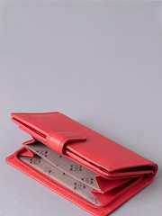 Lakeland Leather Red Medium Tab Purse - Image 4 of 5