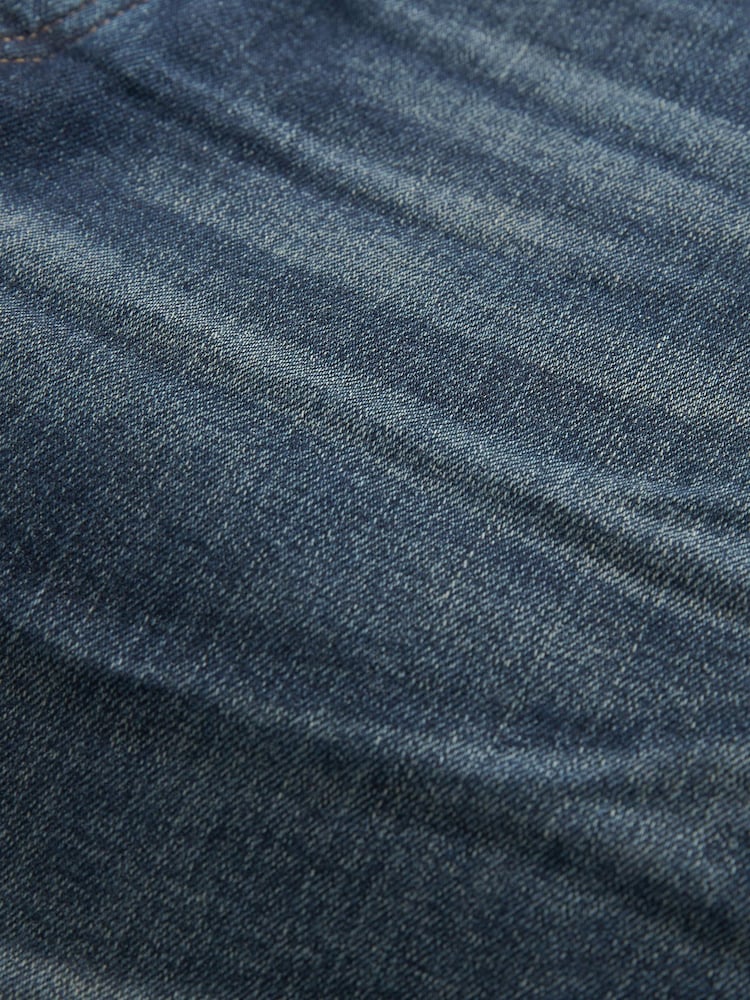 Dark Blue Slim Stretch Denim Shorts - Image 5 of 5
