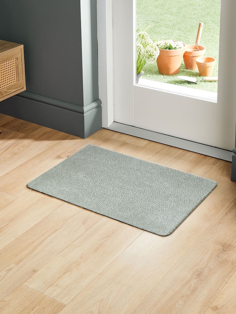 My Mat Muted Green Cotton Doormat - Image 1 of 5
