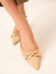 Neutral Forever Comfort® Hardware Point Slingback Heel Shoes - Image 3 of 8