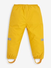 JoJo Maman Bébé Mustard Yellow Pack-Away Waterproof Trousers - Image 1 of 4