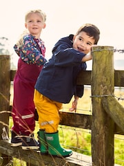 JoJo Maman Bébé Mustard Yellow Pack-Away Waterproof Trousers - Image 4 of 4