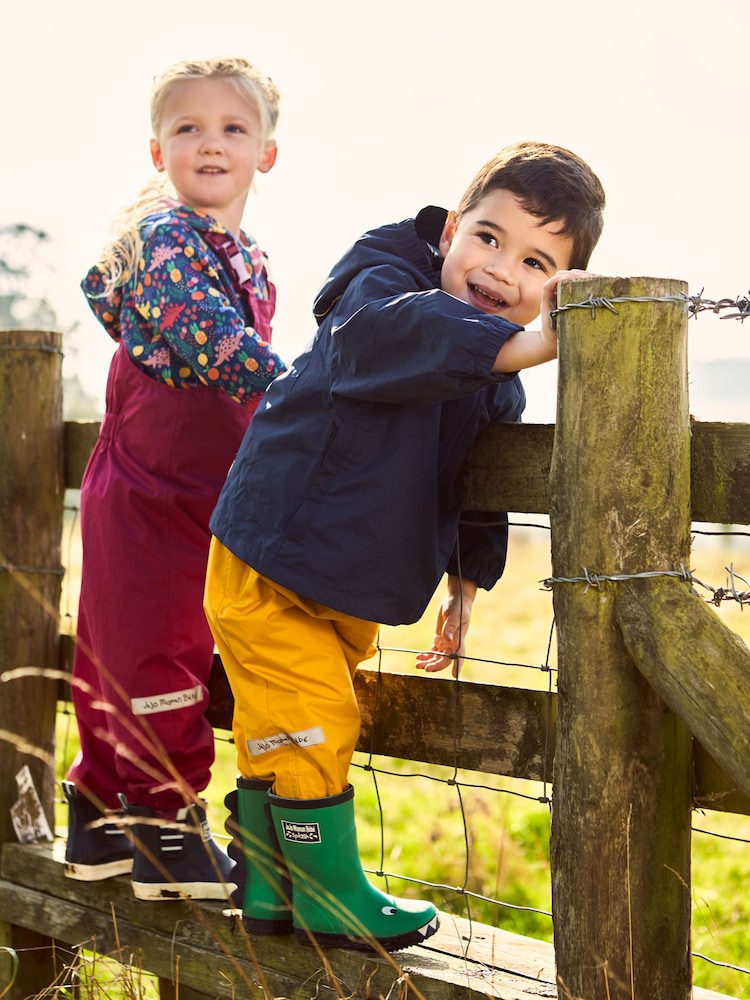 JoJo Maman Bébé Mustard Yellow Pack-Away Waterproof Trousers - Image 4 of 4