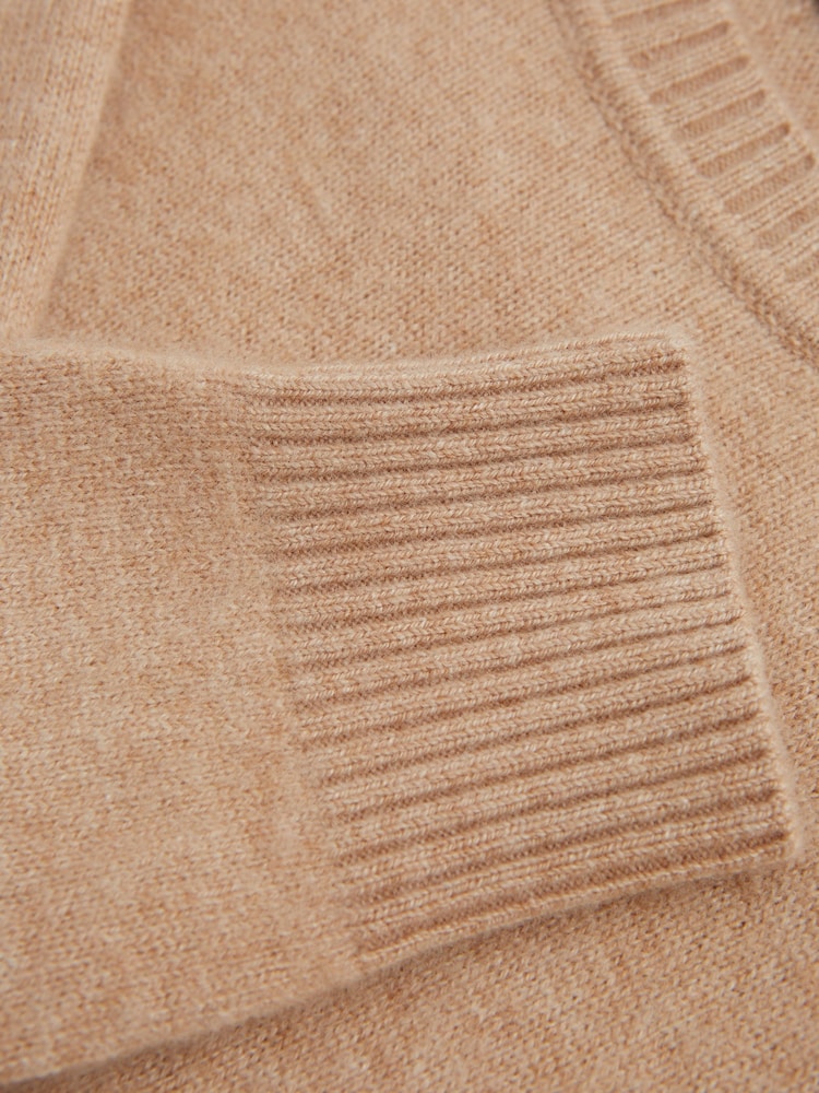 Reiss Camel Audrey Senior Crew Neck Knitted Jumper - Image 7 of 7