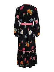 Pour Moi Black Amara Wrap Front Dress - Image 5 of 5