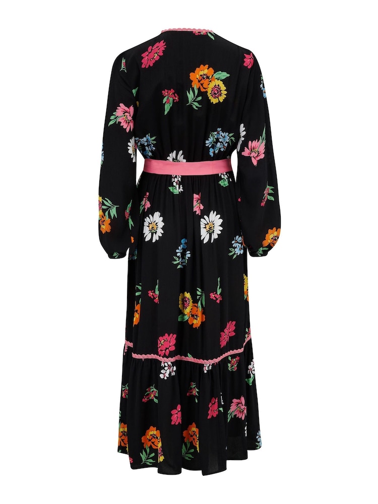 Pour Moi Black Amara Wrap Front Dress - Image 5 of 5