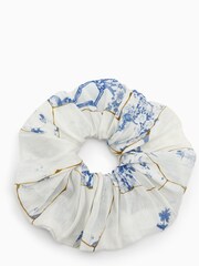AllSaints Blue Oversized Buruberu Scrunchie - Image 1 of 3