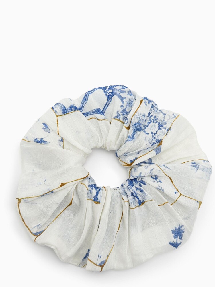 AllSaints Blue Oversized Buruberu Scrunchie - Image 1 of 3