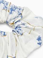 AllSaints Blue Oversized Buruberu Scrunchie - Image 3 of 3