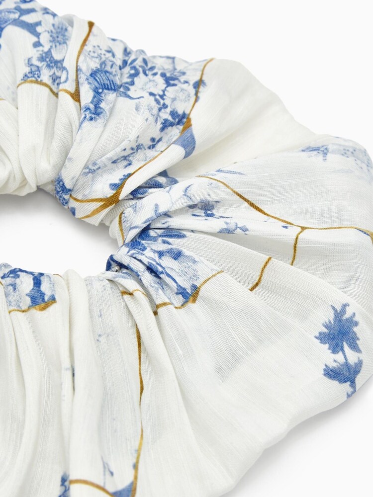 AllSaints Blue Oversized Buruberu Scrunchie - Image 3 of 3