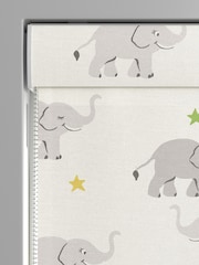 Cath Kidston Cream Kids Elephants Made To Measure Roman 100% Cotton Blinds - Image 3 of 6