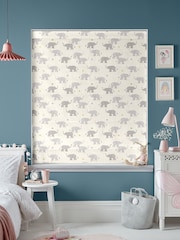 Cath Kidston Cream Kids Elephants Made To Measure Roman 100% Cotton Blinds - Image 5 of 6