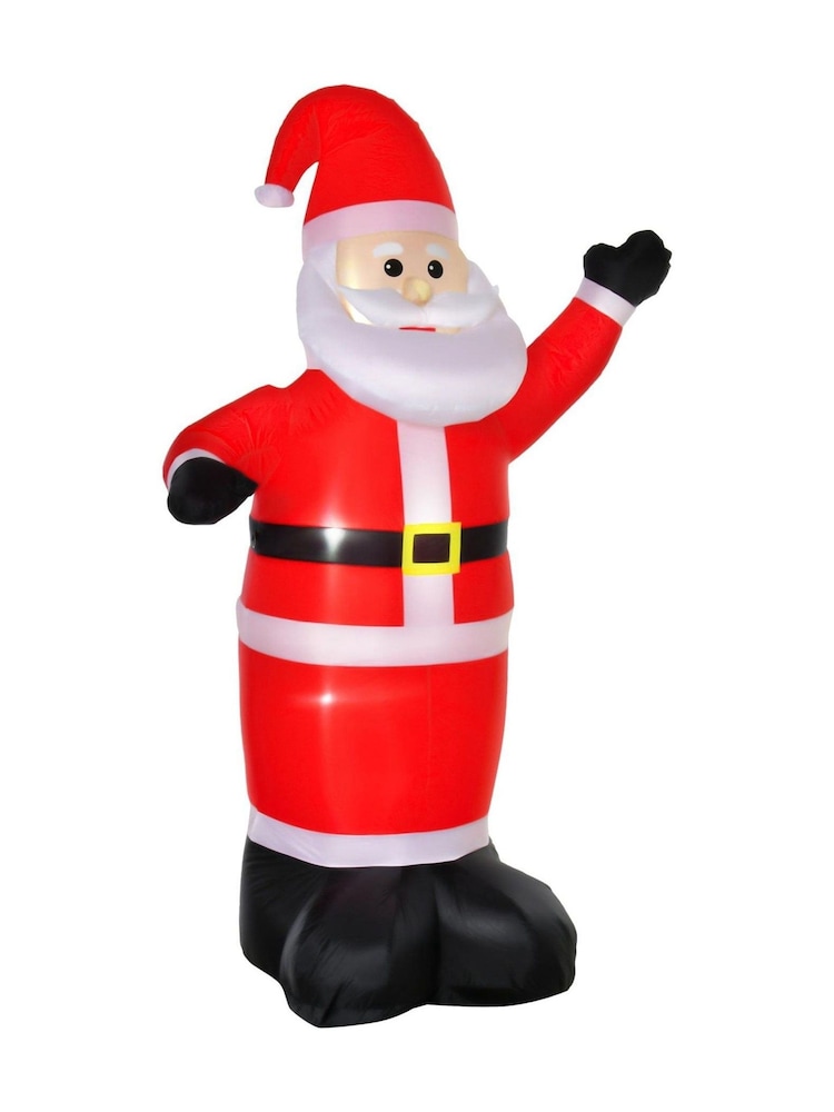 Homcom Red Outdoor 8ft Inflatable Santa Decoration - Image 2 of 5