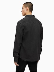 Черный - Рубашка с длинными рукавами Allsaints Gleason - Image 2 of 6