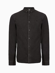 Черный - Рубашка с длинными рукавами Allsaints Gleason - Image 6 of 6