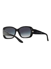 Ralph Lauren Black Oval Oversized Sunglasses - Image 6 of 9