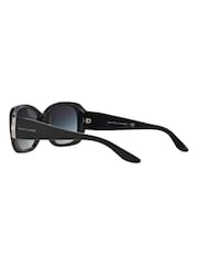 Ralph Lauren Black Oval Oversized Sunglasses - Image 7 of 9