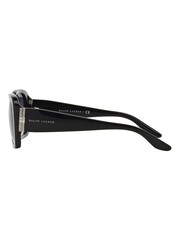Ralph Lauren Black Oval Oversized Sunglasses - Image 9 of 9