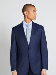 MOSS x Cerutti Blue Tailored Fit Twill Suit Jacket - Image 1 of 7