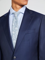MOSS x Cerutti Blue Tailored Fit Twill Suit Jacket - Image 6 of 7
