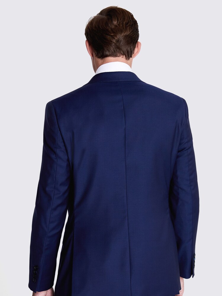 MOSS x Cerutti Blue Tailored Fit Twill Suit Jacket - Image 7 of 7