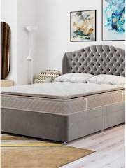 Sealy Silver Fox Advantage Alston PostureTech Mattress and Silver Fox 4 Drawer Storage Divan Base Set - Image 1 of 3