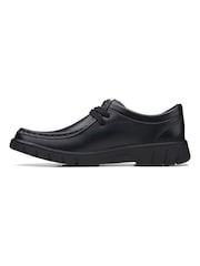 Clarks Black Multi Fit Leather Branch Low Shoes - Image 2 of 7