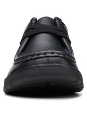 Clarks Black Multi Fit Leather Branch Low Shoes - Image 5 of 7