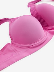Bright Pink Active Sports High Impact Dry Tech Full Cup Wired Bra B-G - Image 10 of 10