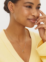 Gold Tone Initial Necklace - Image 1 of 5