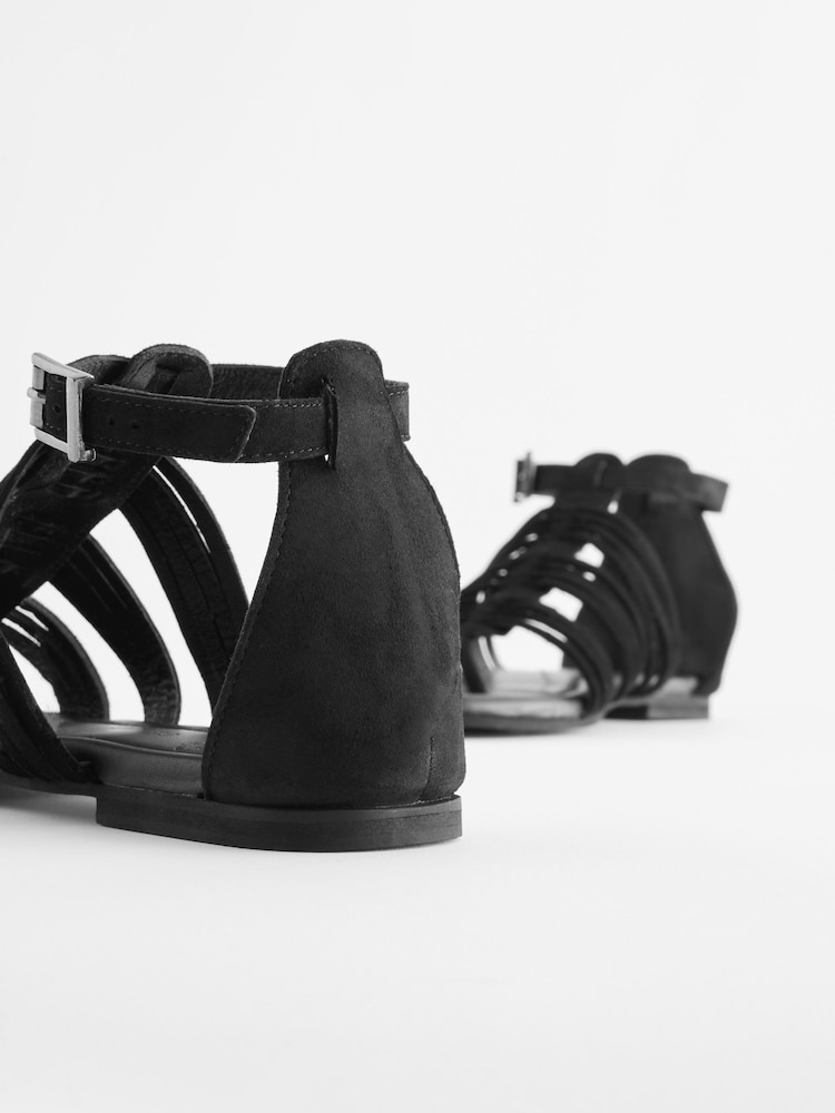 Schwarz - Forever Comfort® Boho-Römersandalen aus Leder - Bild 8 von 8 Schwarz - Forever Comfort® Boho-Römersandalen aus Leder - Bild 8 von 8