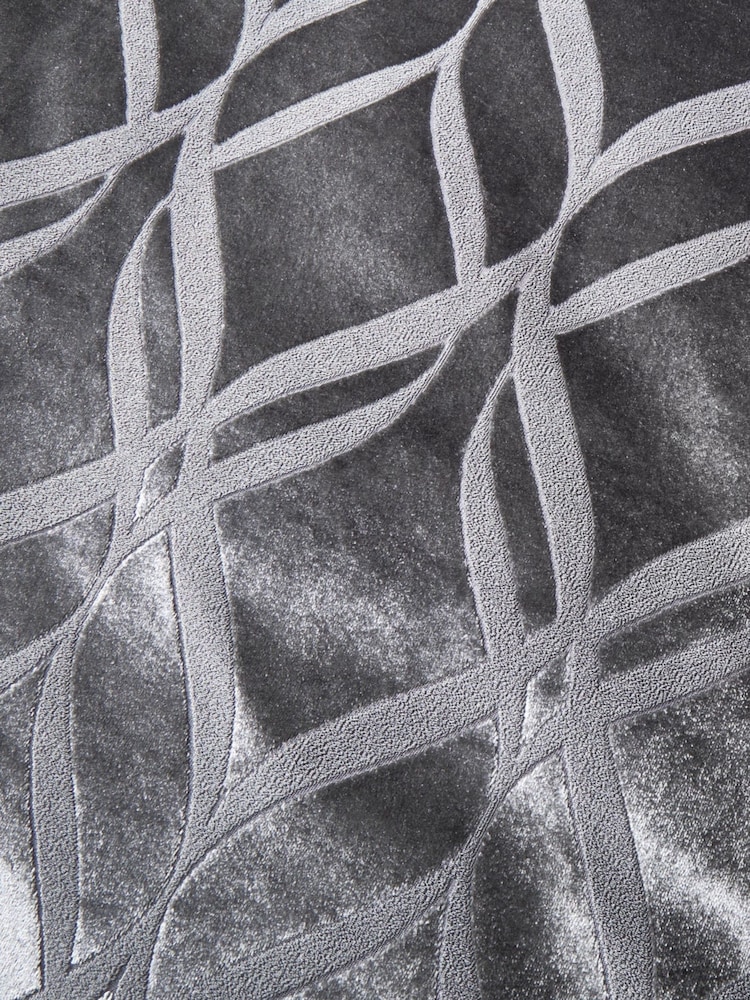 Soiree Grey Belfort Jacquard Cushion - Image 2 of 2