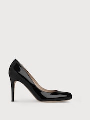 LK Bennett Black Stila Patent Courts - Image 1 of 4