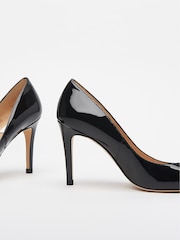 LK Bennett Black Stila Patent Courts - Image 3 of 4