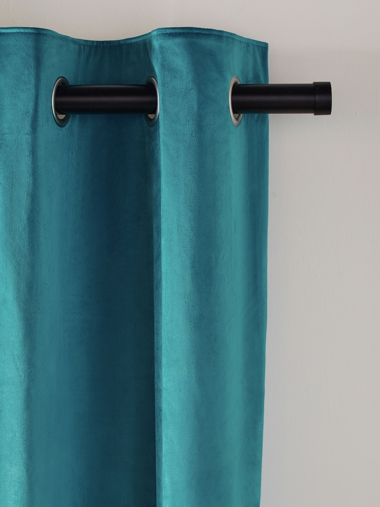 ستائر Eyelet مخملية مطفية - Image 6 of 7