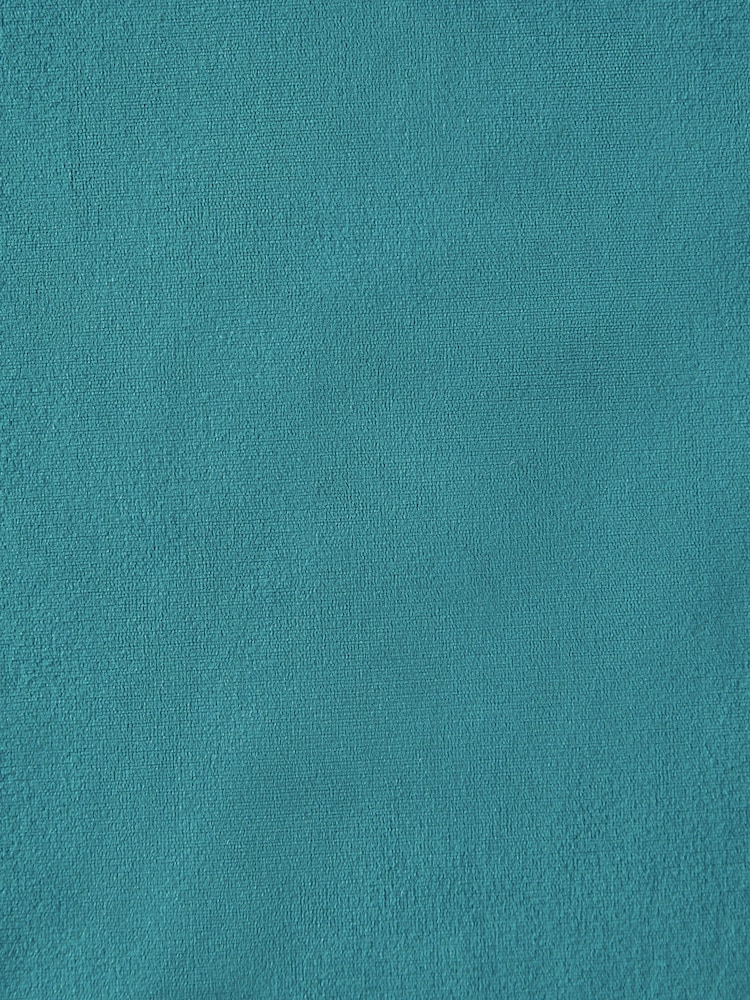 Blue Teal Matte Velvet Blackout/Thermal Eyelet Curtains - Image 7 of 7