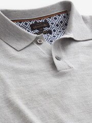 siva - Polo srajca iz merino volne standardnega kroja - Slika 6 iz 7
