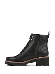 Naturalizer Dara Black Leather Ankle Boots - Image 2 of 7