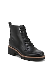 Naturalizer Dara Black Leather Ankle Boots - Image 3 of 7