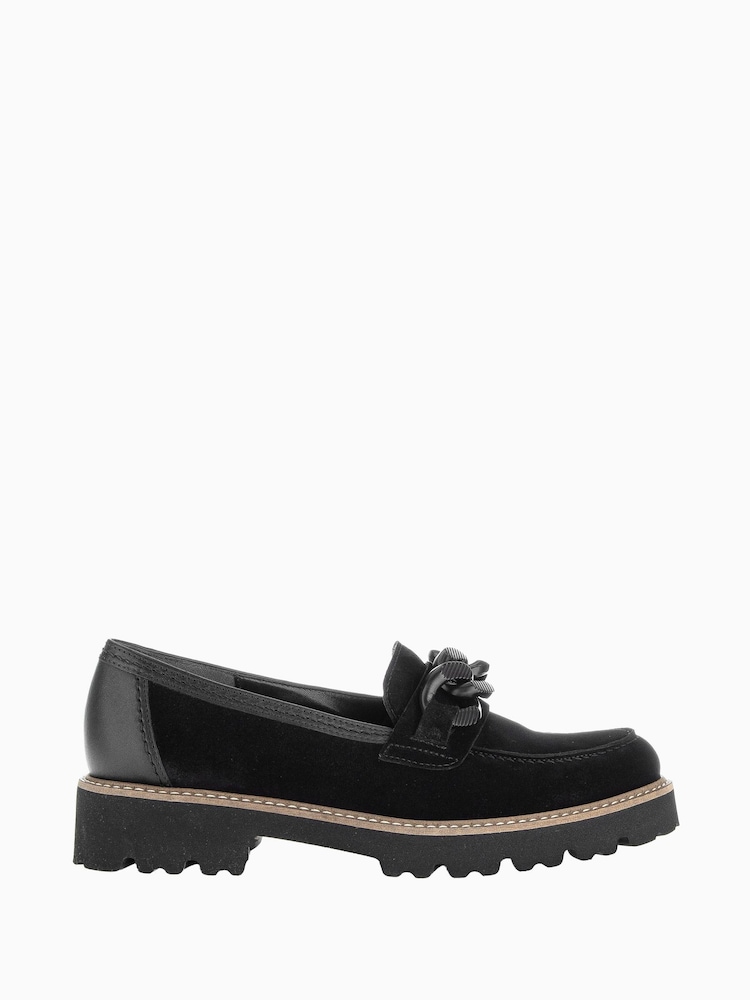 Gabor Squeeze Black Loafers - Image 1 of 5